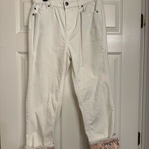 Matilda Jane Women's Size 8 White / Off-White jeans with accents.